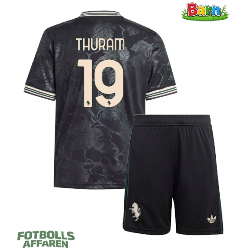 Juventus Khephren Thuram #19 Tredjeställ Barn 2025-26 Kortärmad (+ Korta byxor)